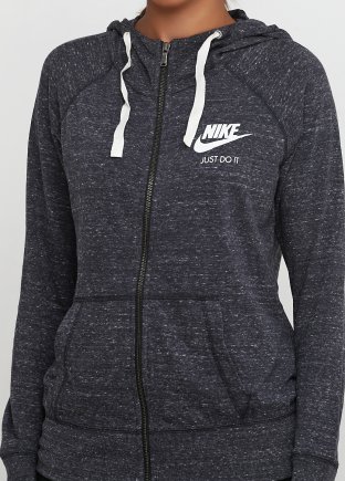 Спортивна кофта Nike W NSW GYM VNTG HOODIE FZ 883729-060 жіночі колір: сірий