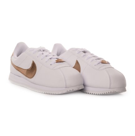 Кроссовки Nike CORTEZ BASIC SL EP (GS) BV0014-100 цвет: белый/коричневый