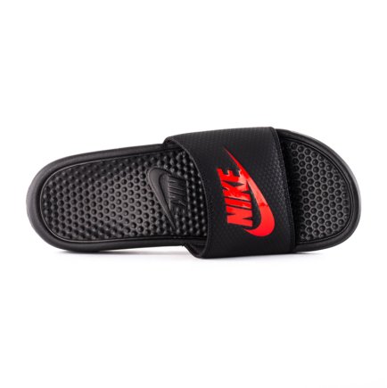 Шльопанці Nike BENASSI JDI 343880-060 колір: чорний/помаранчевий
