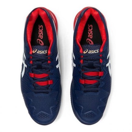 Кросівки ASICS GEL-RESOLUTION 8 CLAY 1041A076-400 колір: темно-синій / червоний