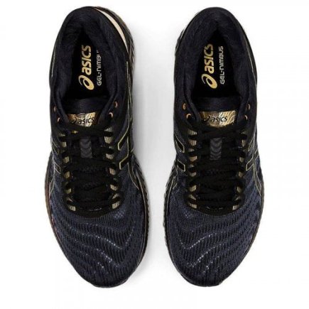 Кроссовки ASICS GEL-NIMBUS 22 PLATINUM 1011A779-001 цвет: черный/золотой