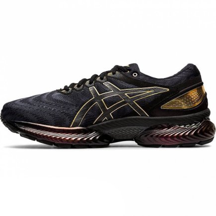 Кроссовки ASICS GEL-NIMBUS 22 PLATINUM 1011A779-001 цвет: черный/золотой