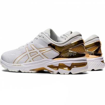 Кросівки ASICS GEL-KAYANO 26 PLATINUM 1011A872-100 колір: білий / золотий