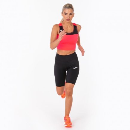 Топ жіночий Joma T-SHIRT RACE WOMAN CORAL-BLACK SLEEVELESS 900758.041