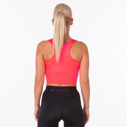 Топ жіночий Joma T-SHIRT RACE WOMAN CORAL-BLACK SLEEVELESS 900758.041