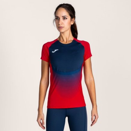 Футболка жіноча Joma T-SHIRT ELITE VI RED-NAVY S / S WOMAN 900641.603