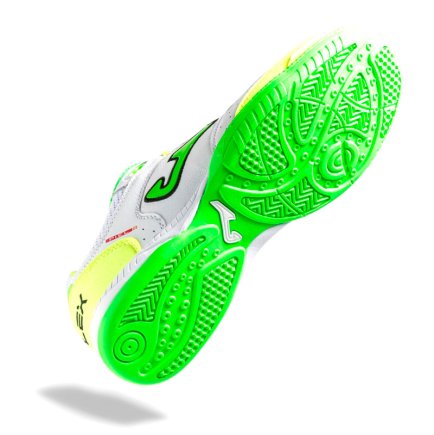 Взуття для залу (футзалки) Joma TOP FLEX TOPW.920.IN колір: білий/салатовий (офіційна гарантія)