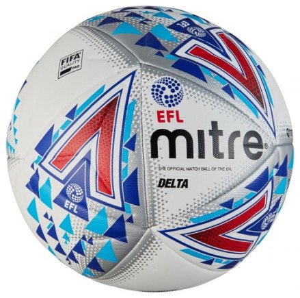 Мяч футбольный Mitre DELTA L14P FB EFL 5-BB1979WHU размер 5 (официальная гарантия)