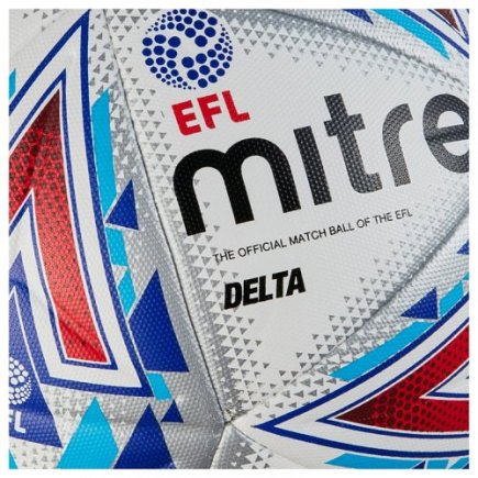 Мяч футбольный Mitre DELTA L14P FB EFL 5-BB1979WHU размер 5 (официальная гарантия)