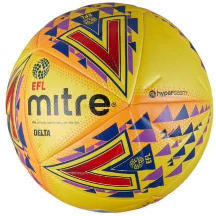 М'яч футбольний Mitre DELTA L14P FB EFL 5-BB1979YPO розмір 5 (офіційна гарантія)