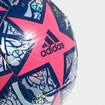 Мяч футбольный Adidas FINALE ISTANBUL TRAINING FH7345 Лига Чемпионов ЛЧ 2019-2020 размер 4 цвет: розовый\синий (официальная гарантия)