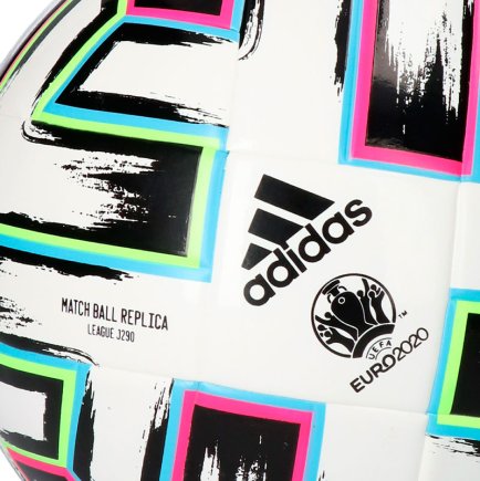 Мяч футбольный Adidas JR Uniforia Light 290g EURO 2020 FH7351 размер 4 цвет: мультиколор (официальная гарантия)
