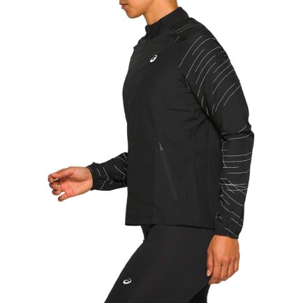 Ветровка беговая ASICS NIGHT TRACK JACKET 2012A836-001 женская цвет: черный