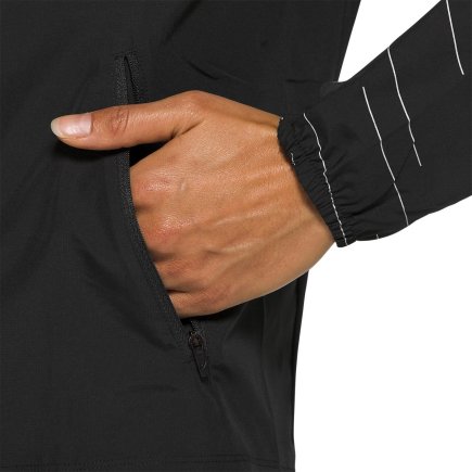 Ветровка беговая ASICS NIGHT TRACK JACKET 2012A836-001 женская цвет: черный