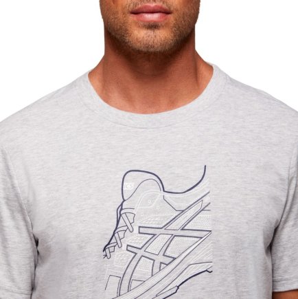 Футболка ASICS RUNNING GRAPHIC TEE 2031B353-020 цвет: серый