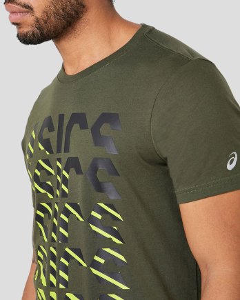 Футболка ASICS GPX FADE TEE 2031B046-300 цвет: зеленый