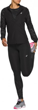 Тайтсы беговые ASICS NIGHT TRACK TIGHT 2012A823-001 женские цвет: черный