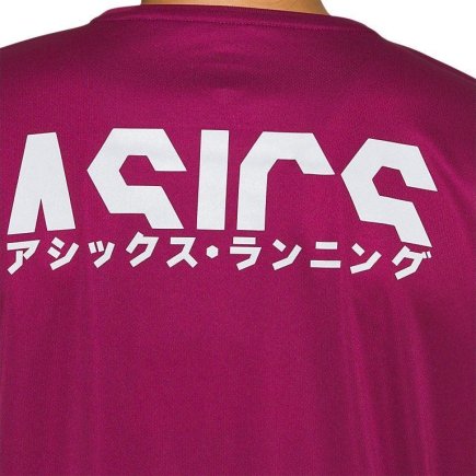 Футболка ASICS KATAKANA SS TOP 2012A827-600 жіноча колір: фіолетовий