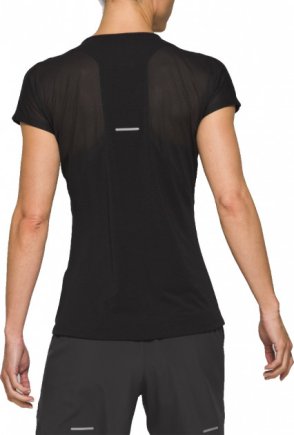 Футболка ASICS V-NECK SS TOP 2012A981-004 жіноча колір: чорний