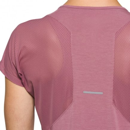 Футболка ASICS V-NECK SS TOP 2012A981-501 женская цвет: розовый