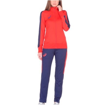 Спортивный костюм ASICS WOMAN POLY SUIT 156865-0600 женский цвет: синий/красный