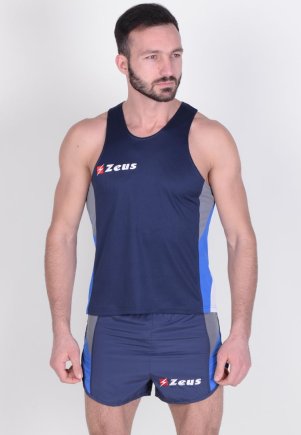 Комплект для бега (майка + шорты) Zeus KIT BRUNO Z00677 цвет: синий