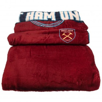 Одеяло шерпа-флисовое Вест Хэм Юнайтед West Ham United FC