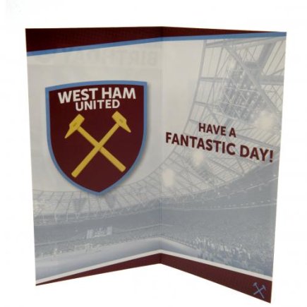 Поздравительная открытка Вест Хэм Юнайтед West Ham United FC