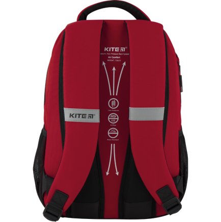 Рюкзак Kite Education K20-813M-1 колір: червоний/чорний