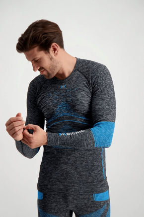 Терморубашка X-Bionic Energy Accumulator 4.0 Melange Shirt Long Sleeves Men EA-WT41W19M колір: сірий
