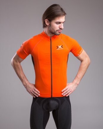 Велофутболка X-Bionic Trick Biking Shirt O100044 цвет: оранжевый