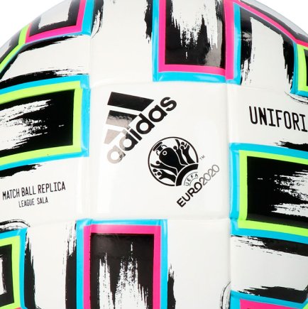 Мяч для футзала Adidas Uniforia League Sala EURO 2020 FH7352 PRO размер 4 цвет: мультиколор (официальная гарантия)