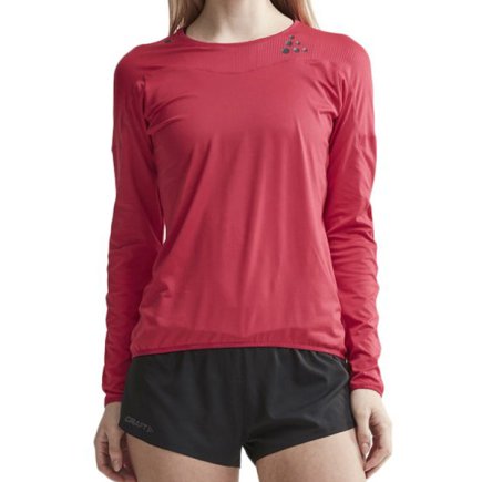 Кофта спортивная Craft Shade LS Tee  1905843 женская цвет: красный