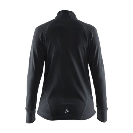 Кофта флісова Craft Full Zip Micro Fleece Jacket 1904594 жіноча колір: чорний