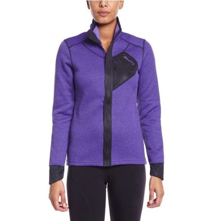 Куртка флисовая Craft Warm Jacket  1901671 женская цвет: фиолетовый