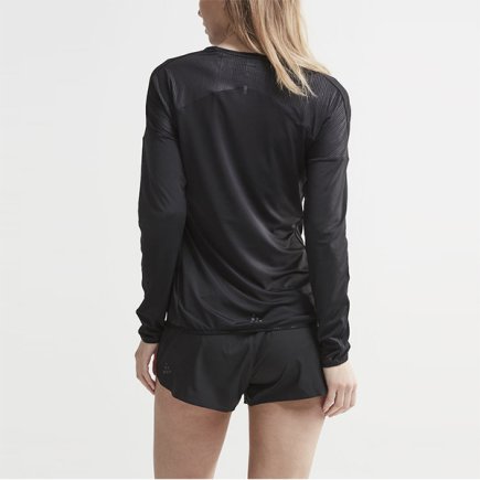 Кофта спортивна Craft Shade LS Tee 1905843-999000 жіноча колір: чорний