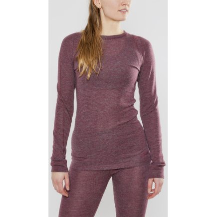 Комплект термобілизни Craft Merino 180 Set 1907887-488200 жіноча колір: бордовий