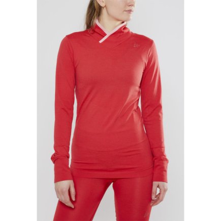 Футболка с длинным рукавом Craft Fuseknit Comfort Wrap LS 1906591-481000 женская цвет: красный