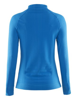 Футболка з довгим рукавом Craft Warm Half Polo 1903718-1320 жіноча колір: блакитний