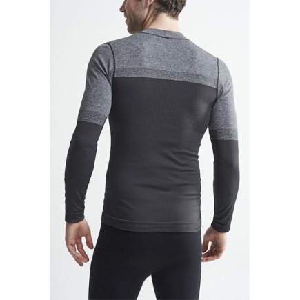 Футболка з довгим рукавом Craft Warm Intensity CN LS Man 1907924-995975 колір: сірий / чорний