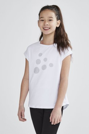 Футболка спортивная Craft ARCH PRINTED TEE JR 1908871-900000 детская цвет: белый