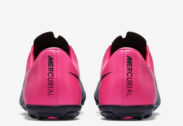 Сороконожки Nike JR Mercurial VICTORY V TF 651641-006 lдетские цвет: розовый/черный (официальная гарантия)