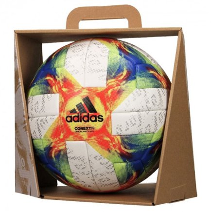 Мяч футбольный Adidas Conext 19 FIFA OMB DN8633-5 размер 5 цвет: мультиколор (официальная гарантия)