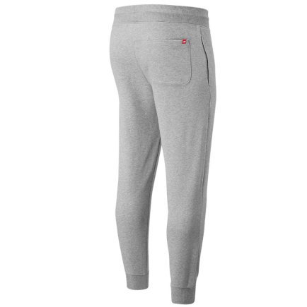 Спортивні штани New Balance ESSENTIALS STACKED LOGO MP03558AG колір: сірий