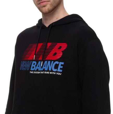 Толстовка New Balance ESSENTIALS SPEED MT03508BK колір: чорний