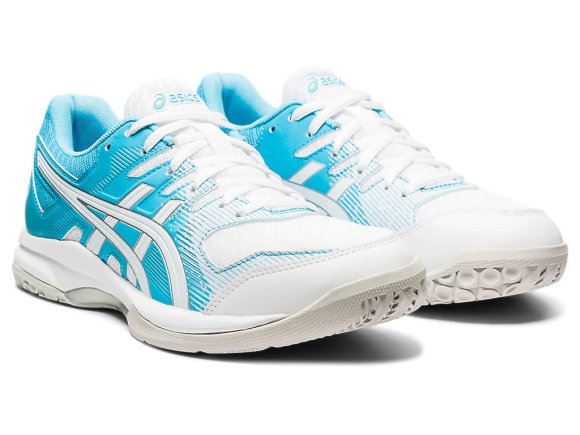 Кросівки ASICS GEL-ROCKET 9 1072A034-104 жіночі колір: білий/блакитний