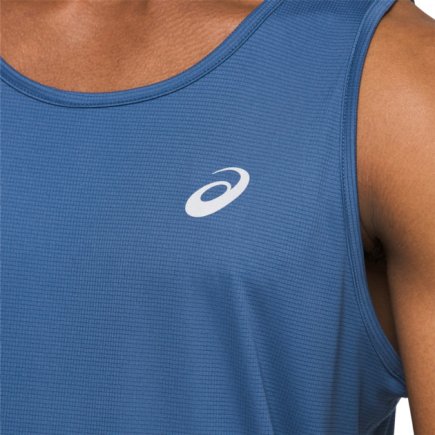 Майка ASICS SILVER SINGLET 2011A011-407 цвет: синий