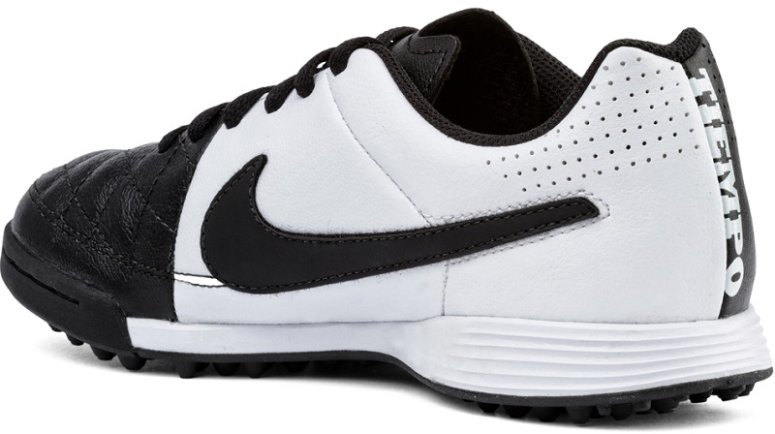 Сороконожки Nike JR Tiempo Genio Leather TF 631529-010 детские цвет: черный/белый (официальная гарантия)