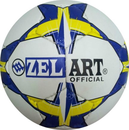 Мяч футбольный сине-желто-белый размер 5