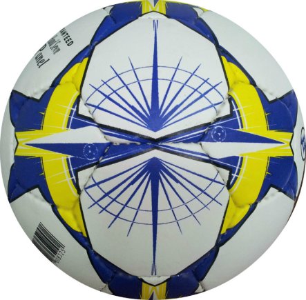 Мяч футбольный сине-желто-белый размер 5